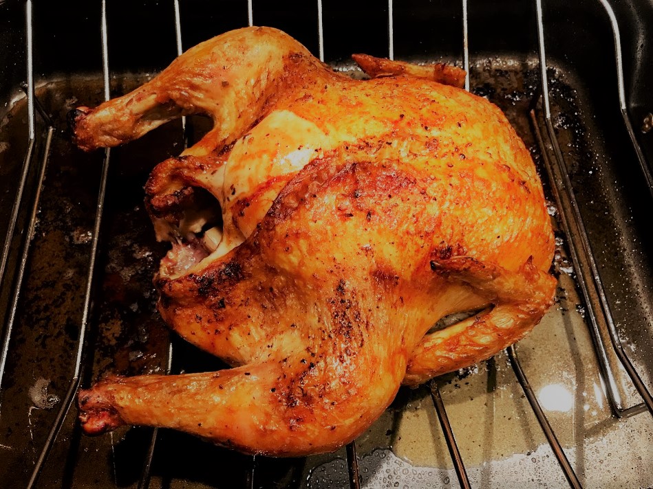 Roasted Chicken in pan
